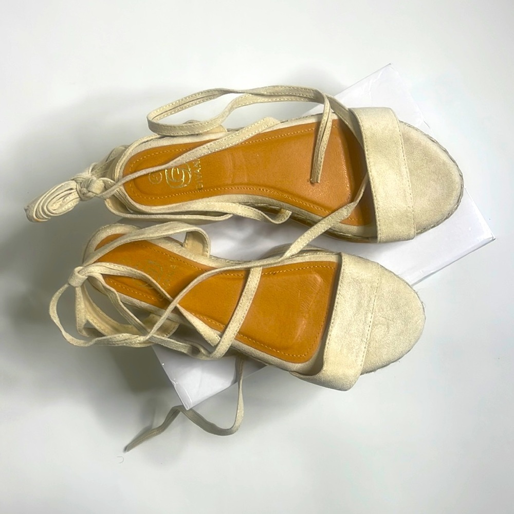 Lace Up Platform Sandals